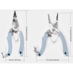 Плоскогубцы рыболовные Noeby Straw Plier #110, серые