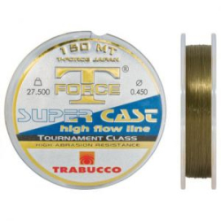 Леска Trabucco T-Force Super Cast, Amber Brown 150m - 0.128mm 2.05kg