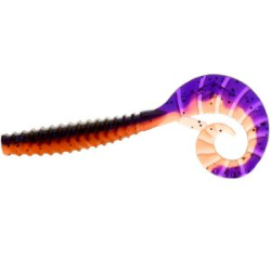 Силиконовая приманка Flagman TT-Grub 2.5" цв. #0502 Violet Orange