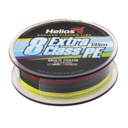 Шнур плетеный Helios Extra Class 8 PE Braid Multicolor 135m 0,20mm