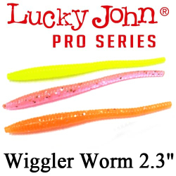 Lucky John Pro Series Wiggler Worm 2.3"