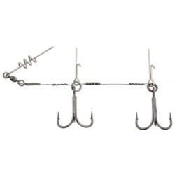 Оснастка стальная Lucky John Stinger SSW 1х7 3,5+5,5cm, оснащ. тройником №01 1шт.