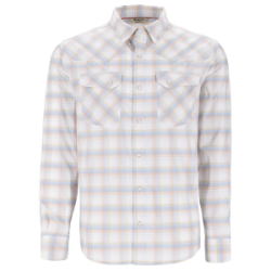 Рубашка Simms Brackett LS Shirt, White Plaid, L