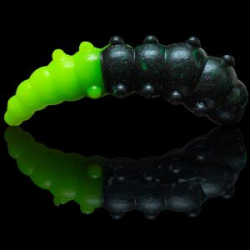 Силиконовая приманка Soorex Pro Major 36mm цв. #310 Black/Chatreuse Cheese 6pcs