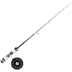 Зимняя удочка Rapala Flatstick с инерционной катушкой и намотанной леской Sufix Ice 61 см Medium (FS11L3524ML)