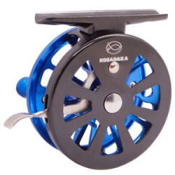 Катушка Kosadaka Explorer Pro 60L Blue, зимн./провод. универс. быстр.спуск, алюм.шп., под лев.руку