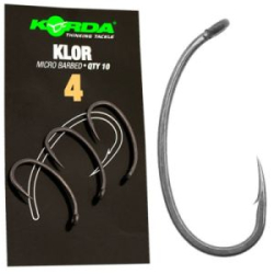 Крючок с микробородкой Korda Klor №4 10шт (KLOR4)