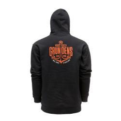 Толстовка Grundens Displacement DWR Hoodie Logo Anchor, Black, XL