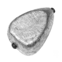 Грузило груша плоское скользящее с втулкой Flagman ВР 50г 2шт