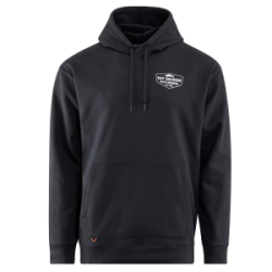 Толстовка Grundens Eat Your Words DWR HD Hoodie, Black Salmon Graphic, 2XL