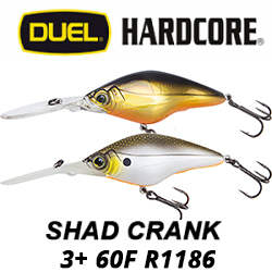 Duel Hardcore Shad Crank 3+ 60F