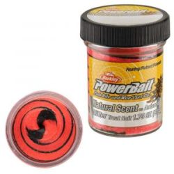 Паста форелевая Berkley PowerBait Natural Glitter Trout Bait - Black/Fluorescent Red