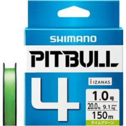 Шнур PE Shimano PL-M64R Pitbull 4 200m Lime Green #0.5 (4.7kg.)