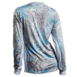 Джерси дышащая женская Veduta Reptile Skin Blue UPF50+ р.M