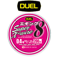 Duel Super X-Wire 8 Eging 200m (White Pink Marking)