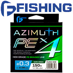 F-Fishing Azimuth PE X4 Dark Green 150m