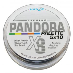 Плетеный шнур Hanzo Pandora Premium X8 200м Palette (мультиколор) #3,0 0,29mm 18.2кg