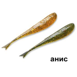 Силиконовая приманка Crazy Fish Glider 1.2" 70-30-1/9-1 анис цв. olive (оливка) / caramel (карамель)