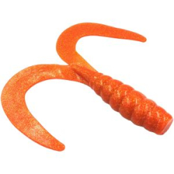 Хвост двойной твистерный CWC Miuras Mouse Big 26см 75гр. цвет оранж с блестками 1шт 