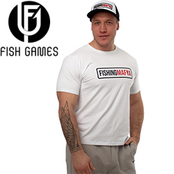 FishingMafia Футболка Белая