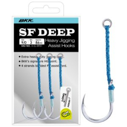 Крючок-ассист BKK SF DEEP - Long Bright Tin #9/0 (3шт)