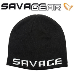 Savage Gear Logo Beanie Black White