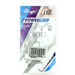 Крючки одинарные Stinger PowerGrip SH-31 # 01 (8шт)