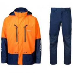 Костюм рыболовный демисезонный Graff 606-В-2/706-В (оранжево-синий) (Bratex 10000) р.S (170-176)