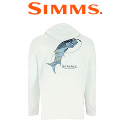 Simms Tech Hoody - Artist Series, White Tarpon