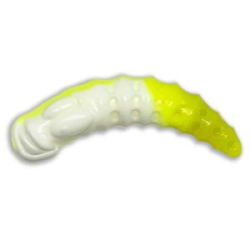 Силиконовая приманка 11Lures Leench 1.5" цвет Lemon White