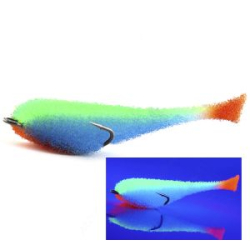 Мормыш Классическая Поролоновая рыбка с открытым двойником 14 см, цв. 45 (PFC14-45)