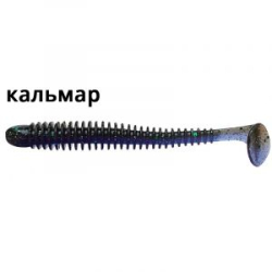 Силиконовая приманка Crazy Fish Vibro Worm 4'' 75-100-50d-6 кальмар цв. northern lights
