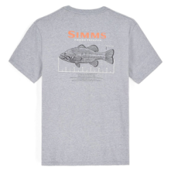 Футболка Simms Bass Ruler T-Shirt, Athletic Heather, L