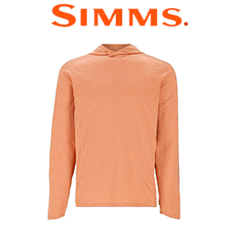 Simms SolarFlex Hoody, Orange Maple Heather