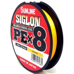 Плетёный шнур Sunline Siglon PEx8 Orange 150m #1.2/20LB