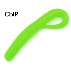 Силиконовая приманка Trout Zone Comma 3.0 Сыр цвет гриншартрез