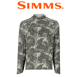 Simms SolarFlex Hoody, Back Eddy Willow