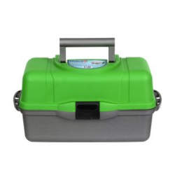 Ящик рыболова трехполочный зеленый Helios
