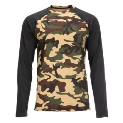 Термофутболка Simms Lightweight Baselayer Top, CX Woodland Camo, S