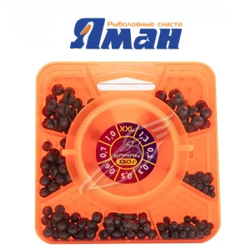 Набор грузил "Яман" "2XL" 130 г, 0,2-1,3 гр.