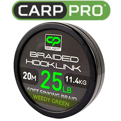 Carp Pro Deligth Braided Hooklink Sinking Weedy Green 20м