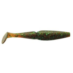 Виброхвост Mottomo Zander 8см Rootbeer Pepper Green 6шт.
