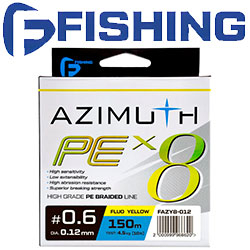 F-Fishing Azimuth PE X8 Fluo Yellow 150m