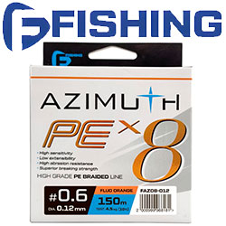 F-Fishing Azimuth PE X8 Orange 150m