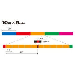 Шнур плетёный Duel Monster Game 9 200m 5Color #0.6 5.9kg (0.13mm) H4552-5C