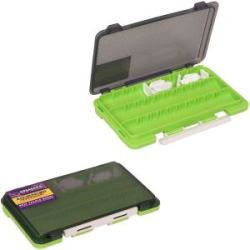 Коробка Kosadaka TB-S63A-GRN, 17,5*10,5*2см 3 продольные секции + доп. вставки, зелёная