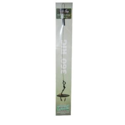 Поводок карповый Carpe Diem Hydro-Flex 20lb, 20cm, Green Long Shank Mugga № 4 CMLS4HF20G
