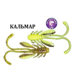 Силиконовая приманка Crazy Fish Allure 2" 47-52-30d-6 кальмар цв. caddisfly pupa by MF (куколка ручейника)