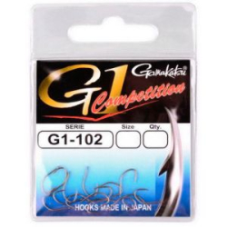 Крючки Gamakatsu G-1 Competition 102 Hooks разм. 12 15шт.