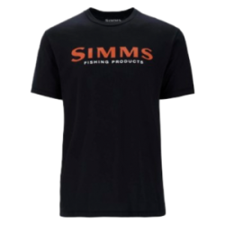 Футболка Simms Logo T-Shirt, Jet Black, S